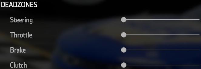 Deadzone Settings