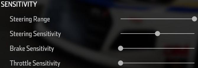 Sensitivity Settings